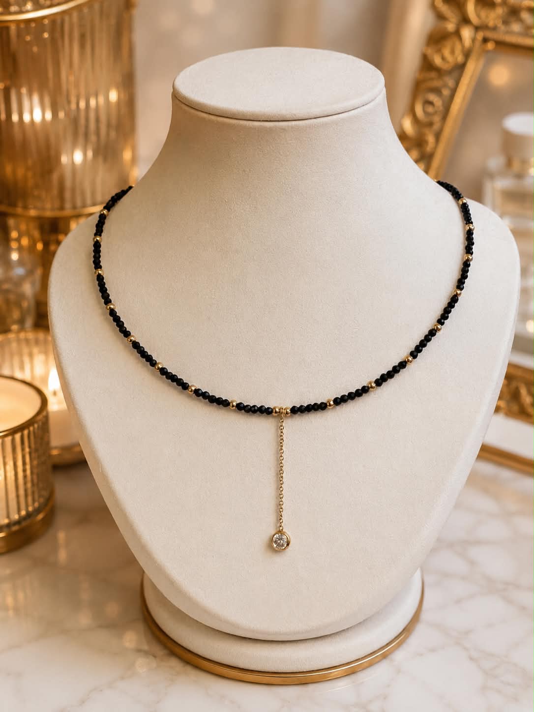 Black onyx necklace