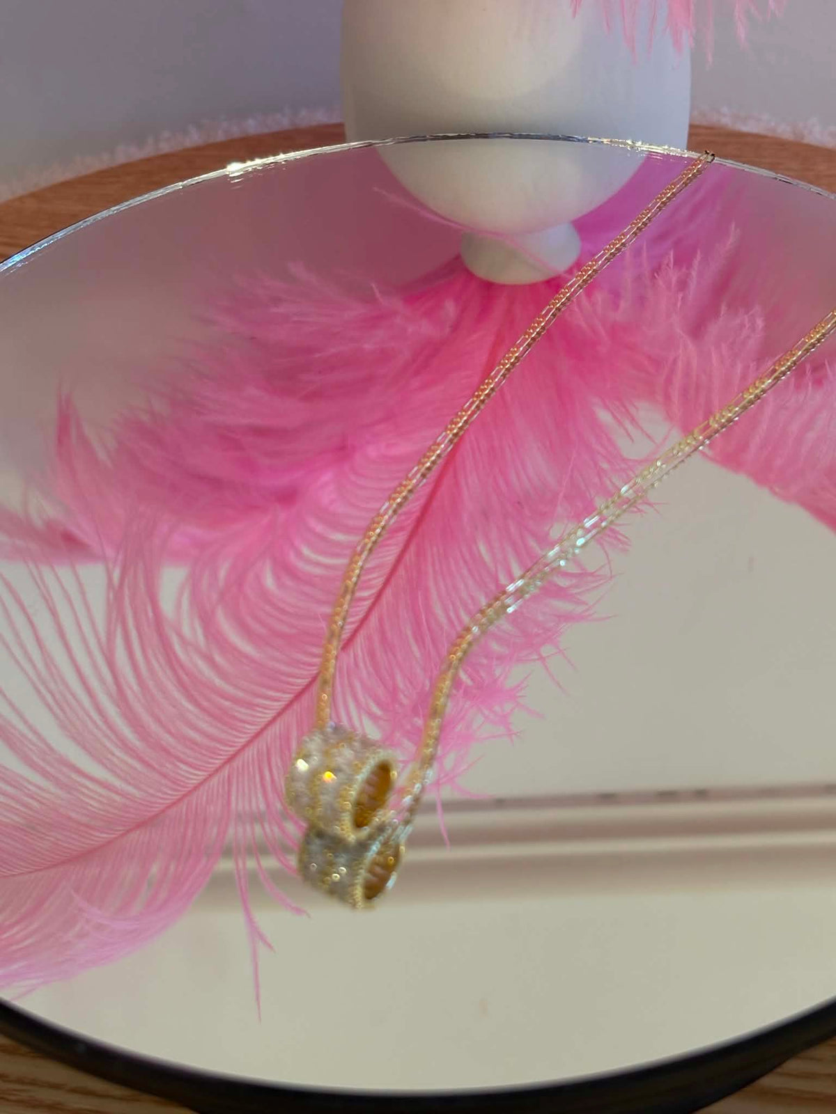 Cristal tube necklace
