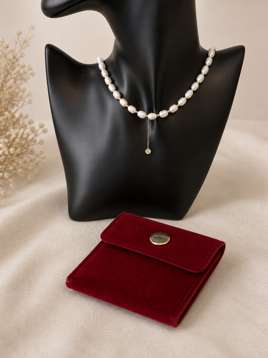 Velvet clutch bag