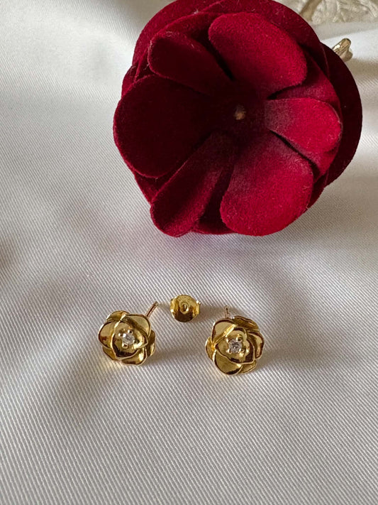 Rose earrings