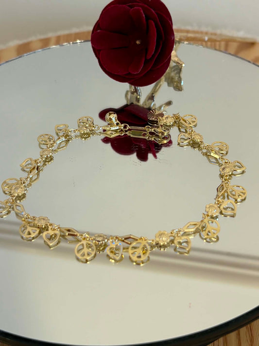 Charm ankle bracelet