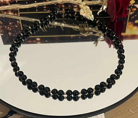 Black onyx necklace