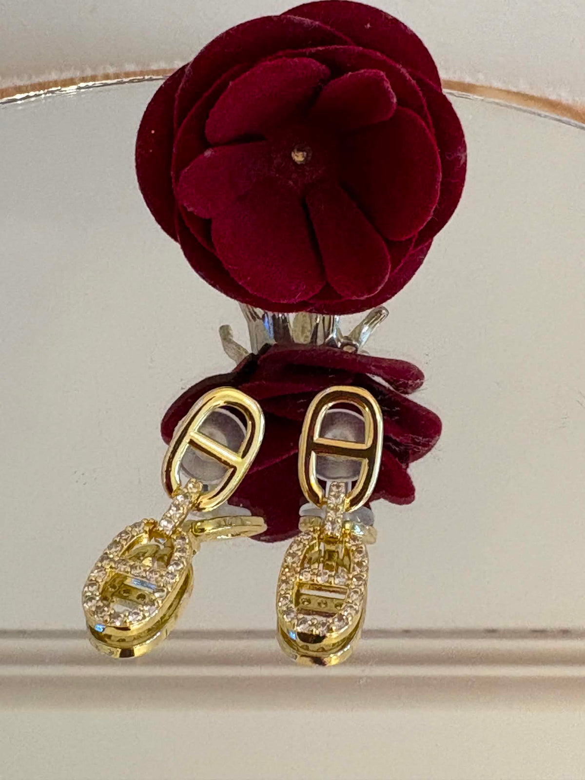 Chain links earrings