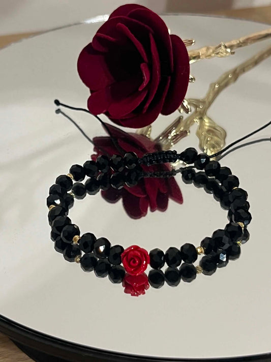 Red rose bracelet