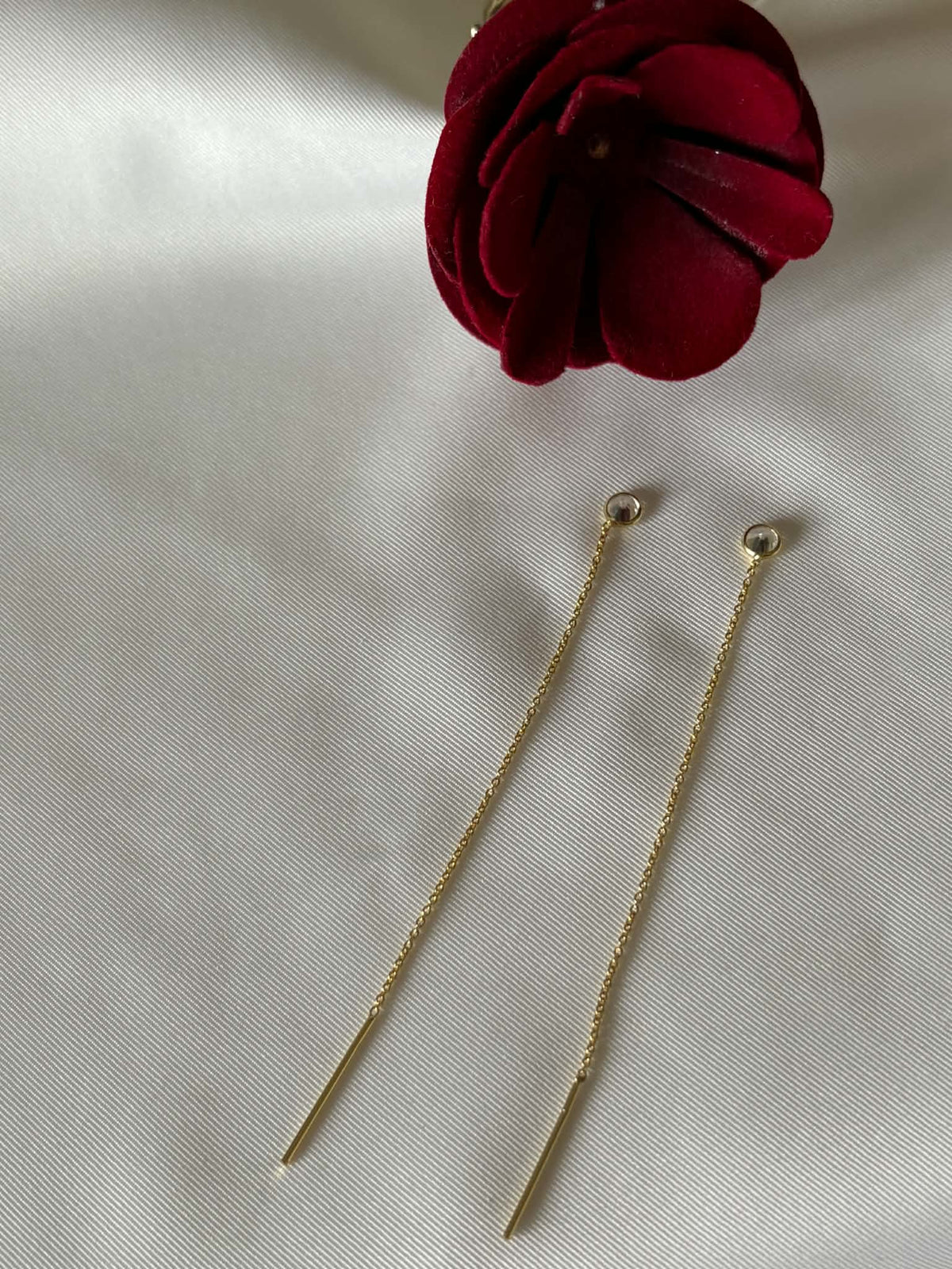Round chain earrings