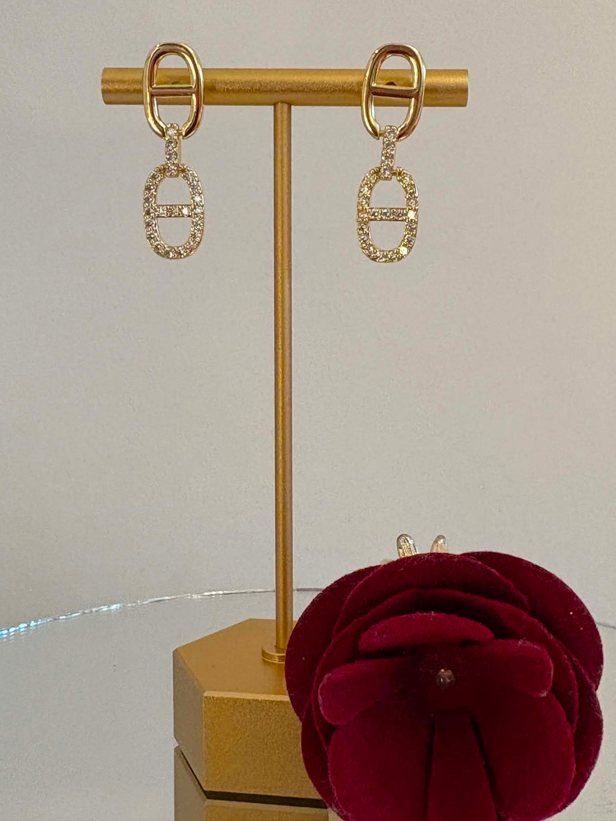 Chain links earrings